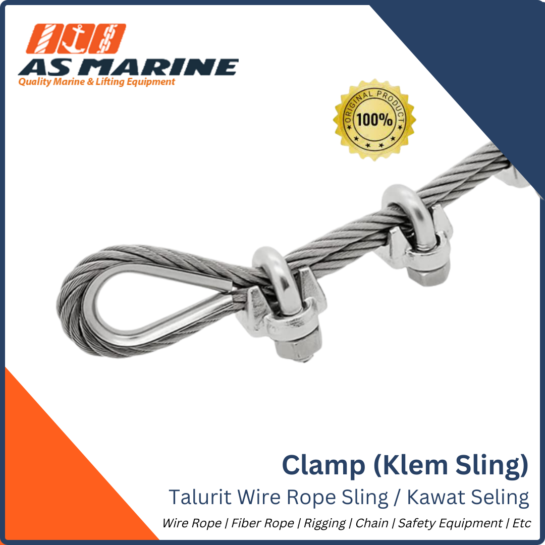 Jual Clamp Wire Rope Sling / Talurit dengan Wire Rope Clip
